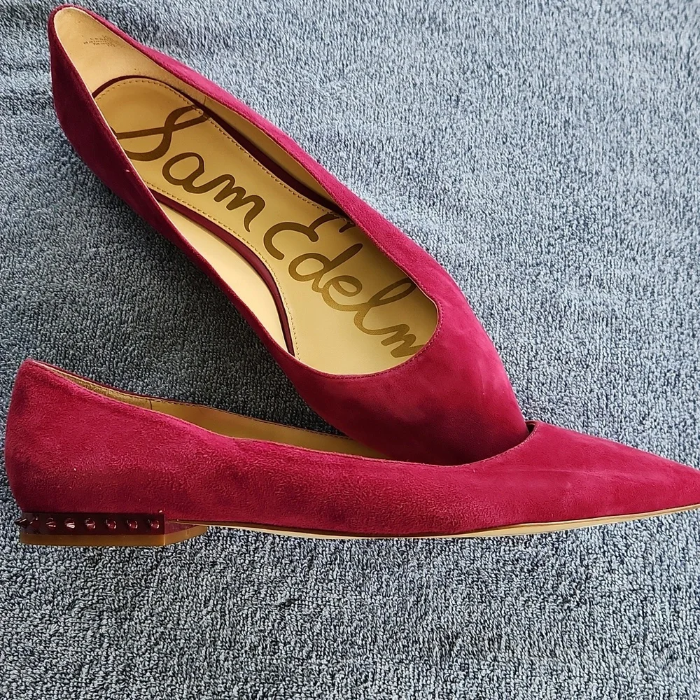 Sam Edelman Women's Pink Suede Flats - Picture 3 of 3